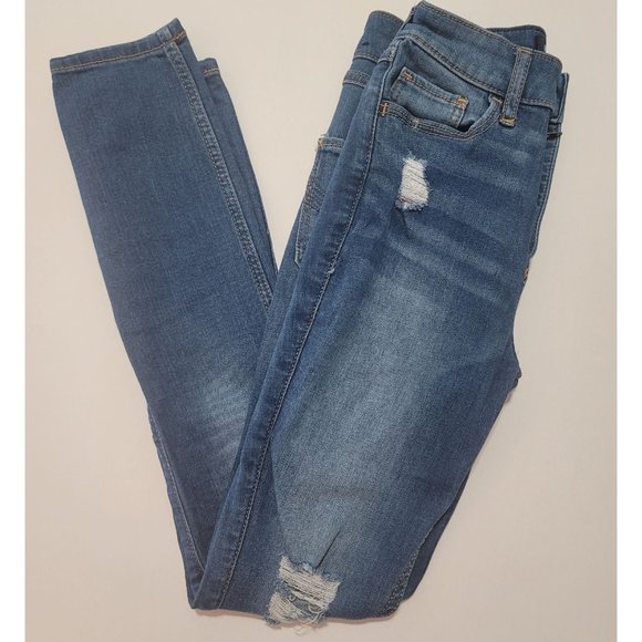 Hollister High-Rise Super Skinny, Classic Stretch Jean. OS 24W x 28L Womens. - Picture 1 of 11